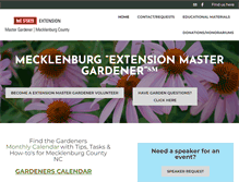 Tablet Screenshot of mastergardenersmecklenburg.org